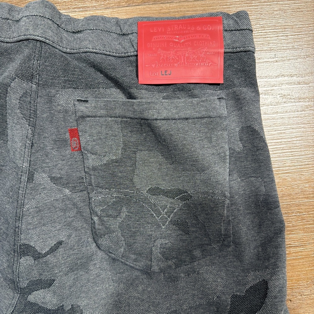 Levis Engineered Jeans Men's MEDIUM Knit Camo Joggers Stretch Gray Portugal LEJ - Picture 11 of 12